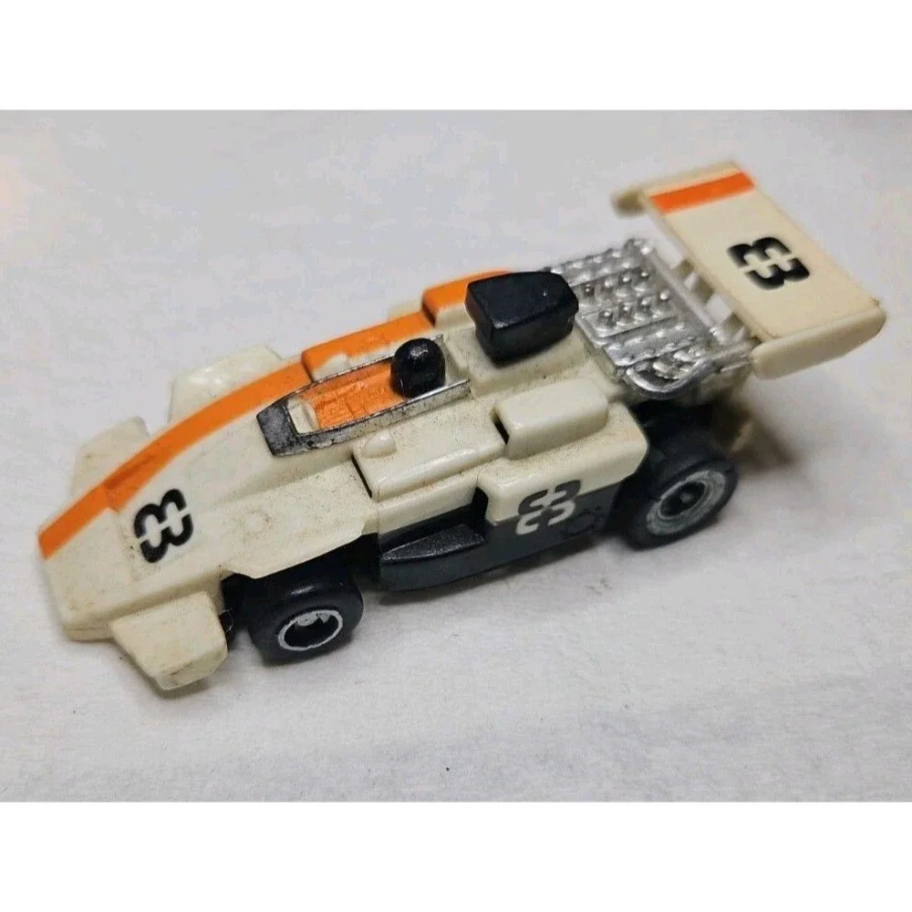 1977 TCR Ideal #8 White Slot Car Vintage